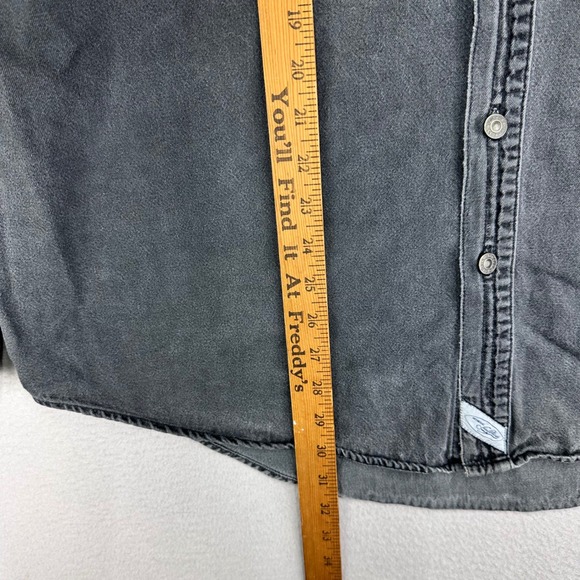 VTG Levi's Denim Shirt Jacket Mens XXL Black Cotton Jeans Long Sleeve 90s Y2K - Picture 7 of 8